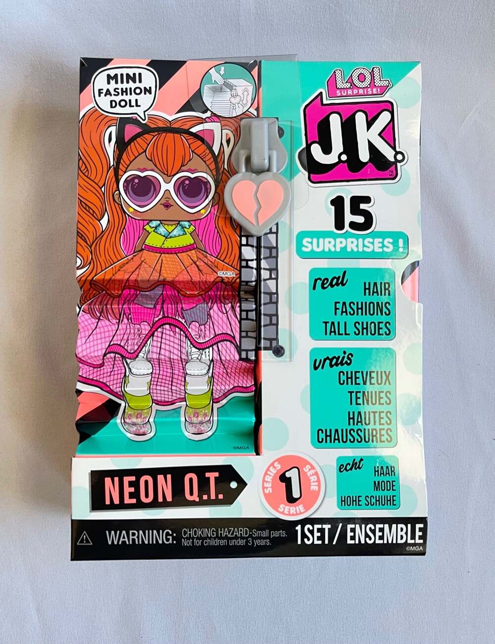 LOL Surprise JK OMG Fashion Doll Neon QT BRAND NEW